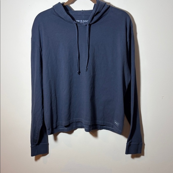 Life Is Good Tops - Life Is Good Crusher Hoodie - L - Navy